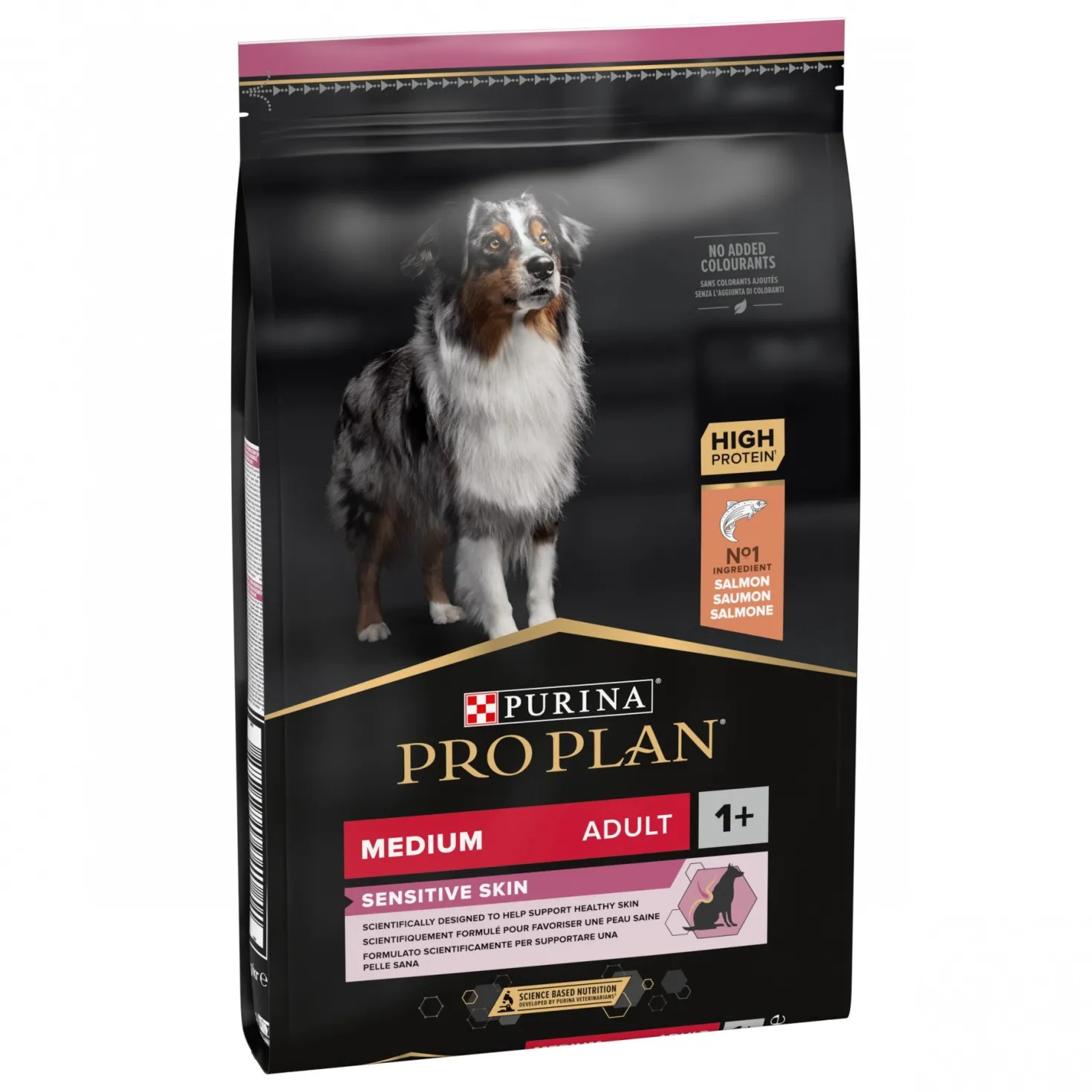 Pro Plan Sensitive Skin Medium Adult au saumon - croquettes chien