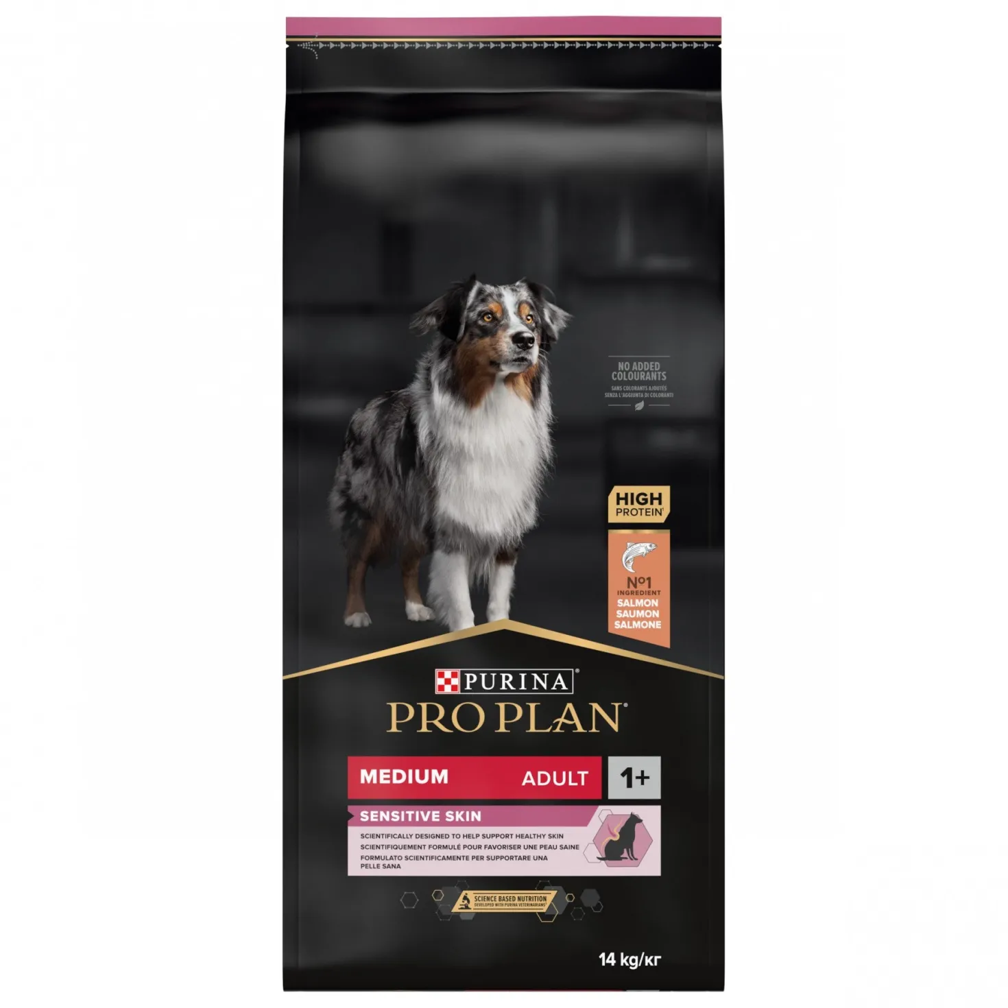 Pro Plan Sensitive Skin Medium Adult au saumon - croquettes chien