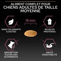 Pro Plan Sensitive Skin Medium Adult au saumon - croquettes chien