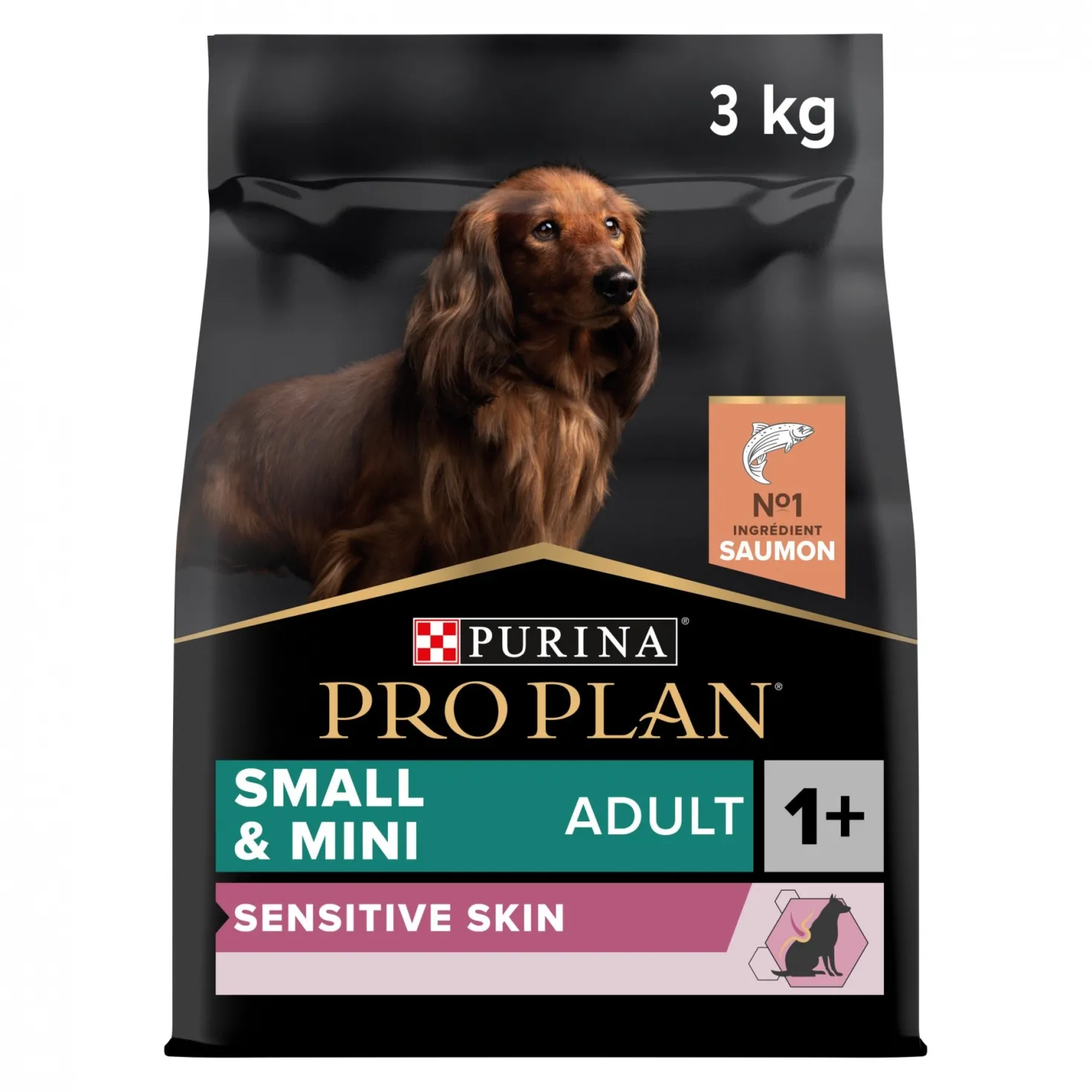 Pro Plan Sensitive Skin Small & Mini Adult au saumon - croquettes chien