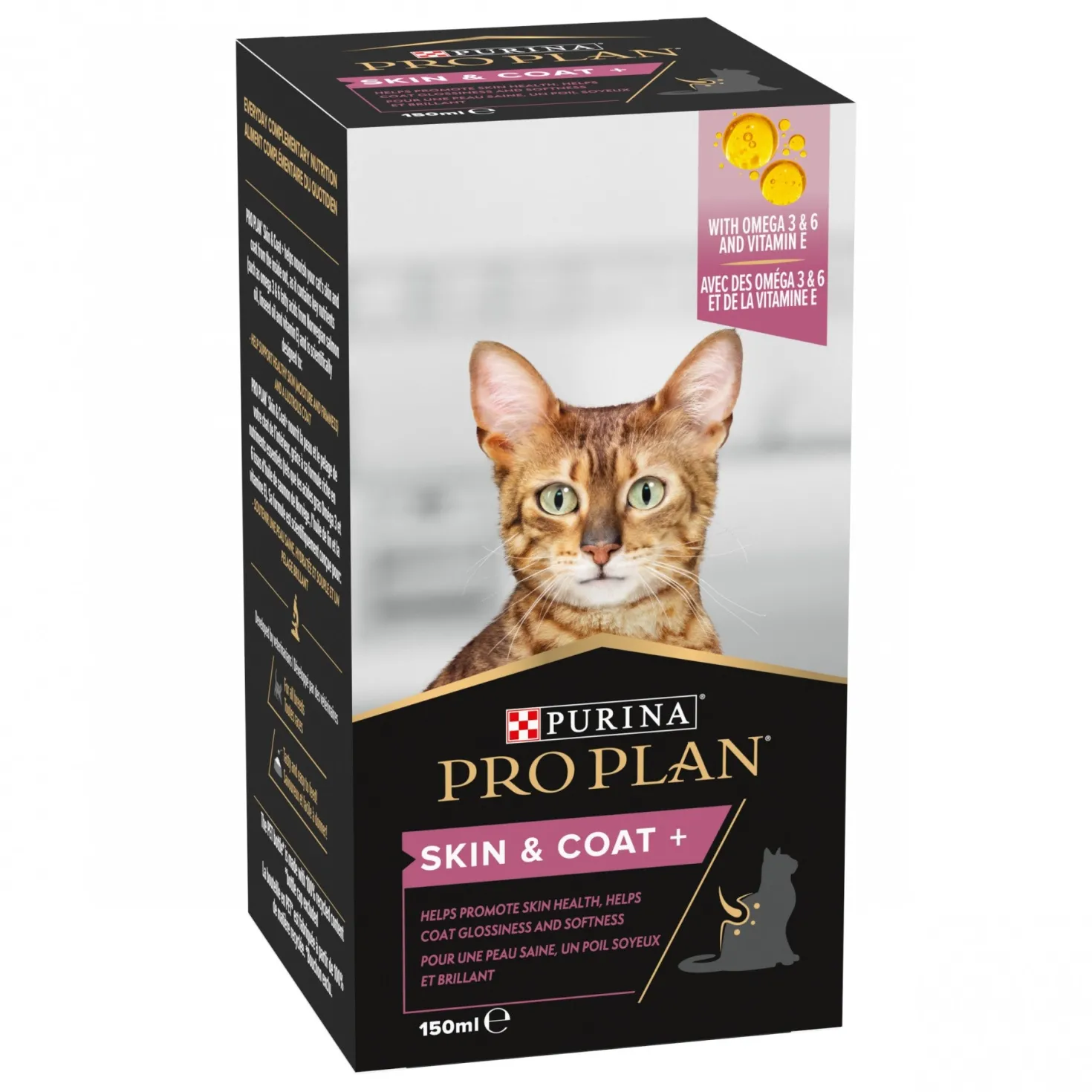 Pro Plan Skin & Coat+ en huile aliment complémentaire chat
