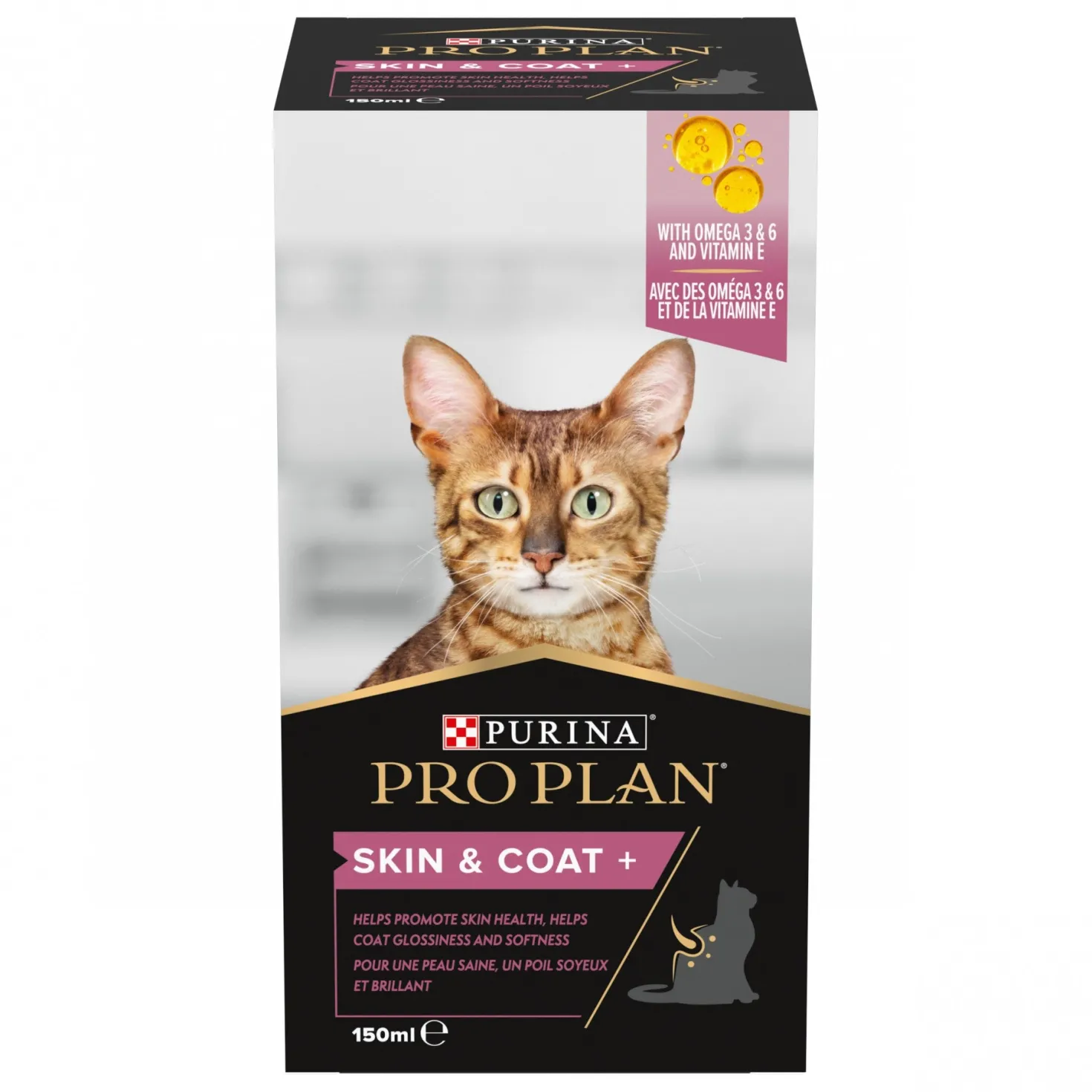 Pro Plan Skin & Coat+ en huile aliment complémentaire chat