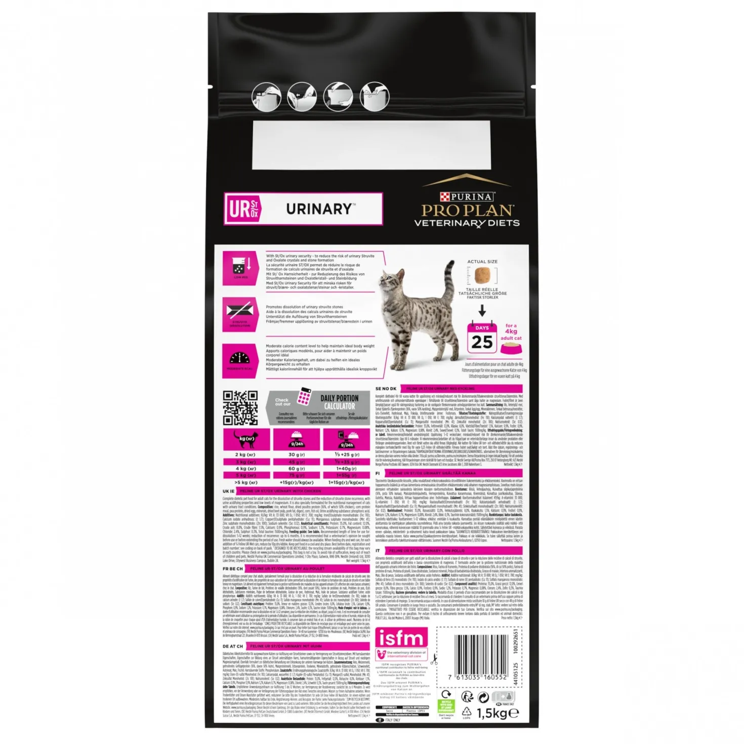 Pro Plan Veterinary Diets UR St/Ox Urinary au poulet – croquettes chat