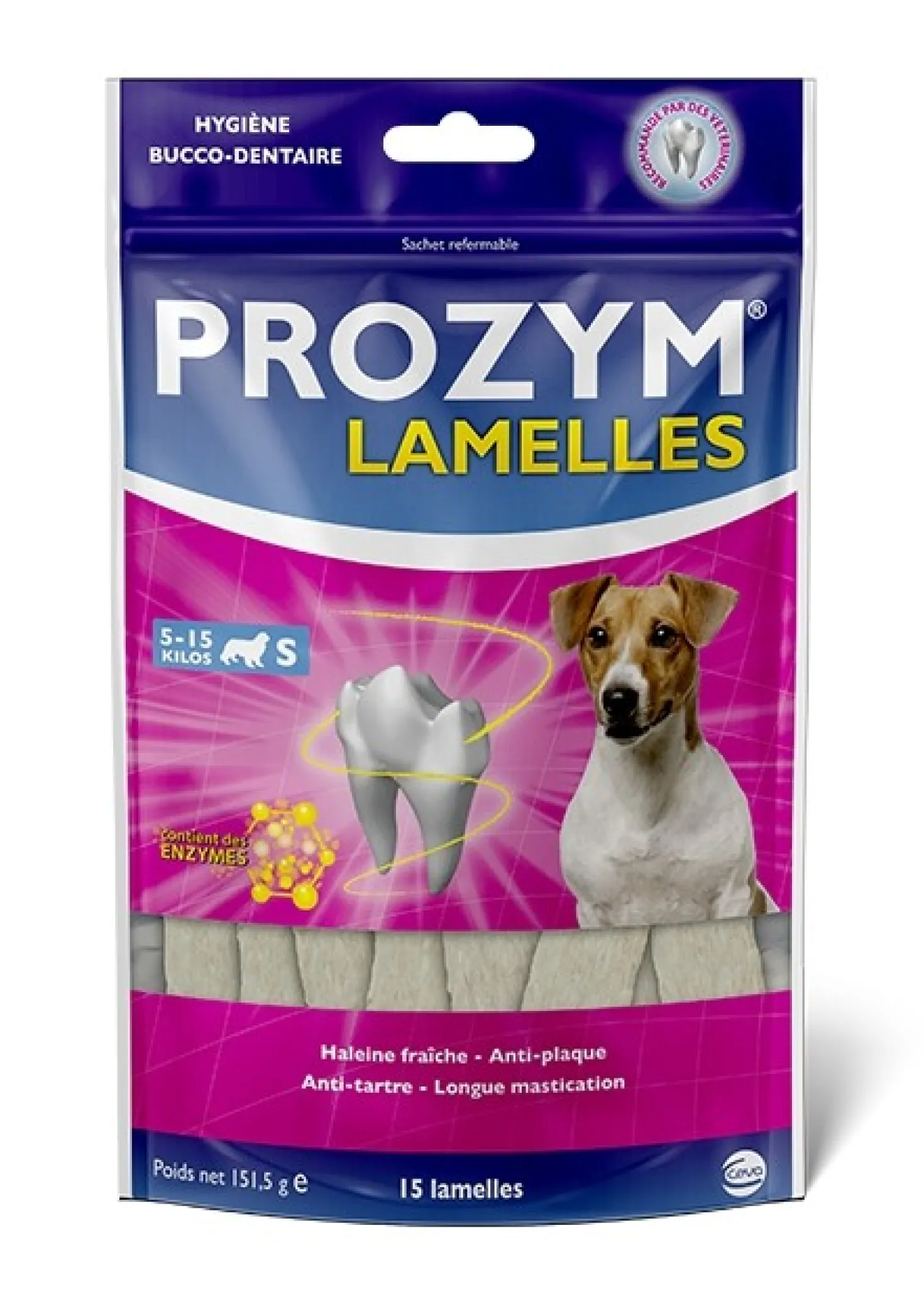 Prozym 15 lamelles à mâcher chien