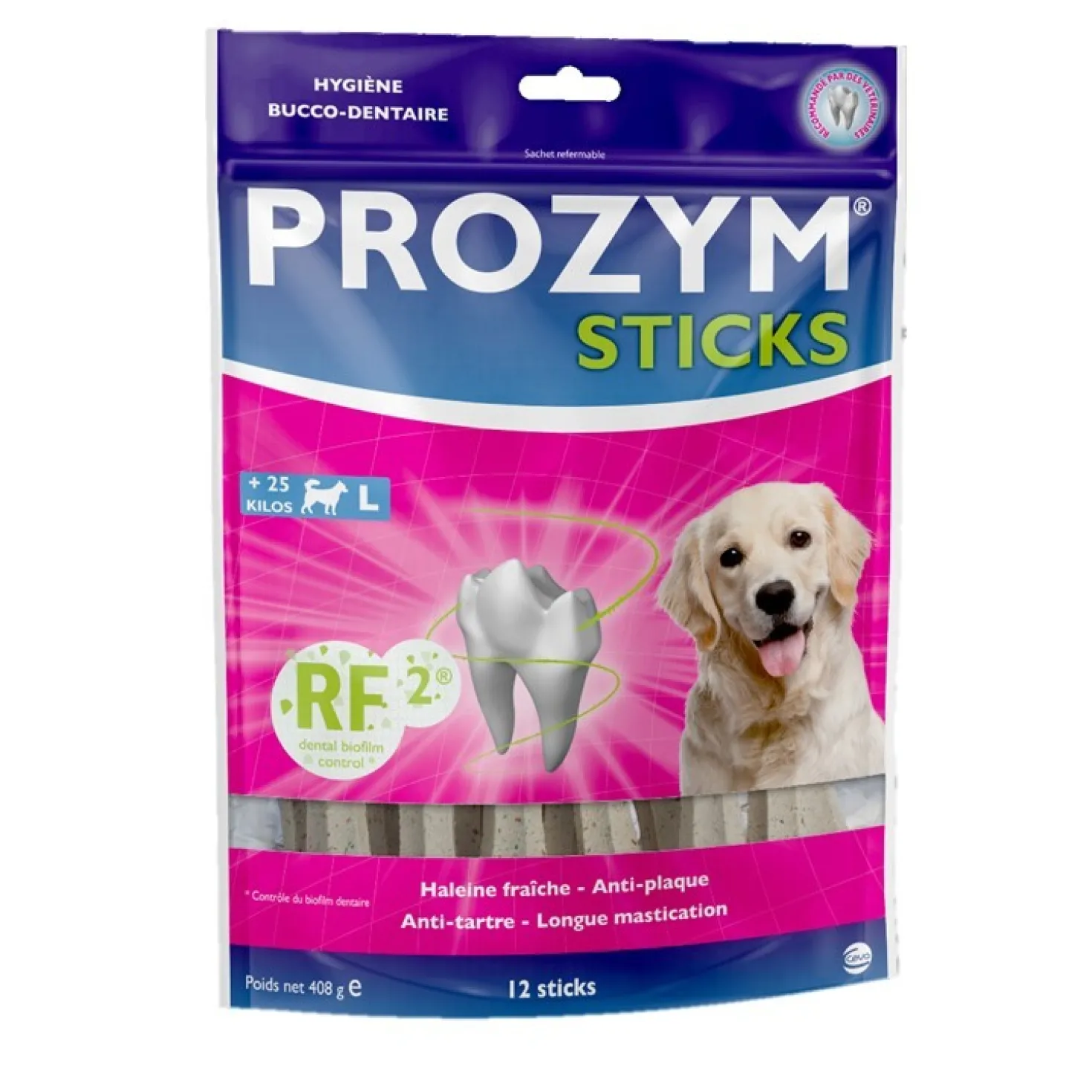 Prozym sticks RF2 chien