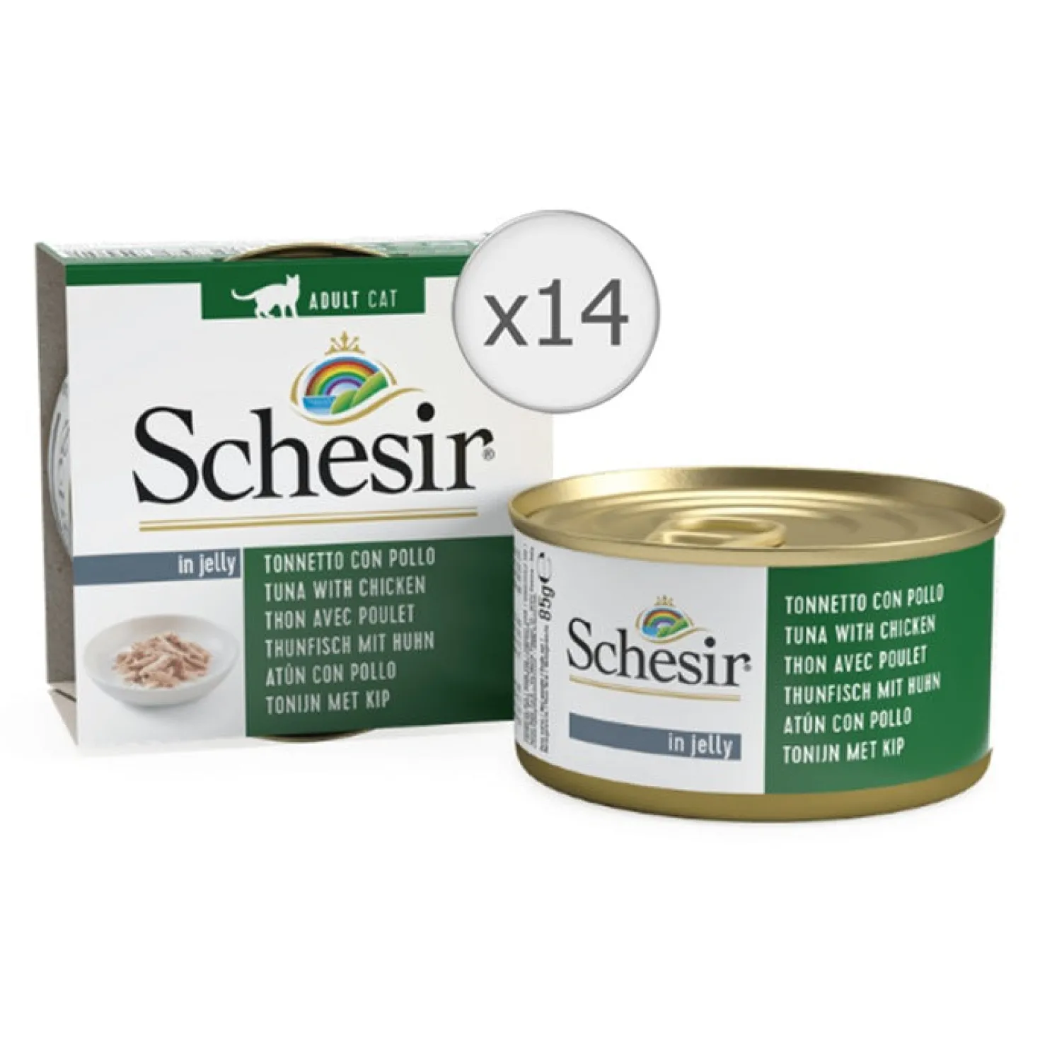 Pâtée Schesir Thon/Poulet