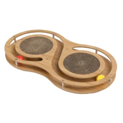 Recharges plateforme à griffer en bois Wouapy chat