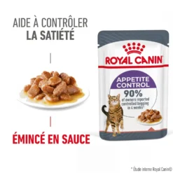 ROYAL CANIN Appetite Control Care en Sauce – Pâtée pour chat