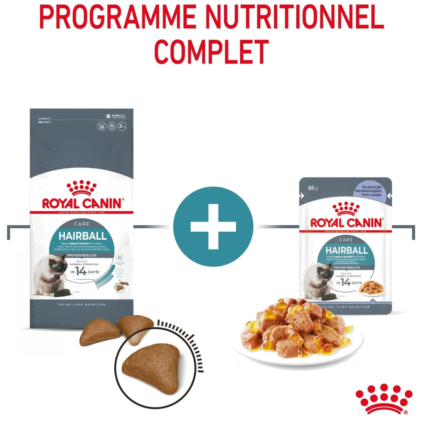 ROYAL CANIN Hairball Care en Gelée – Pâtée pour chat