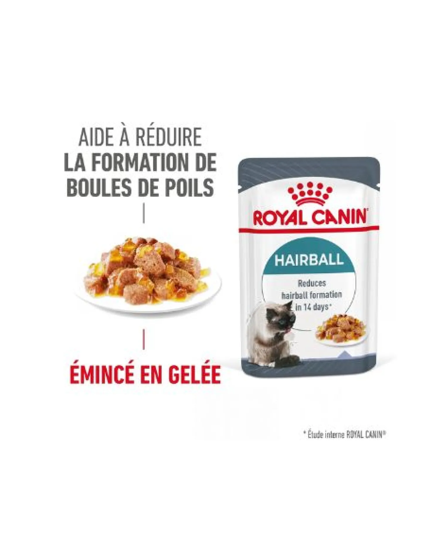 ROYAL CANIN Hairball Care en Gelée – Pâtée pour chat