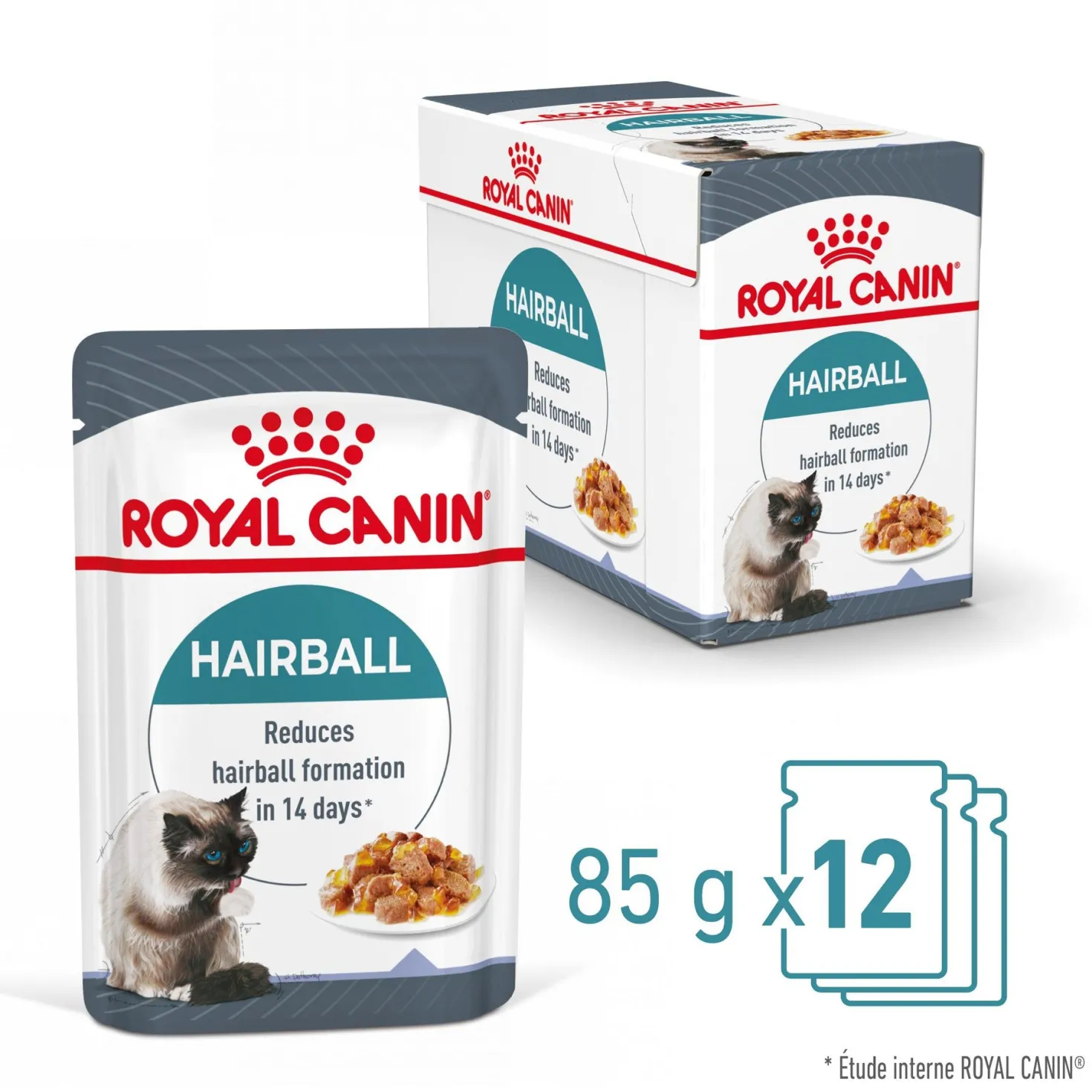 ROYAL CANIN Hairball Care en Gelée – Pâtée pour chat