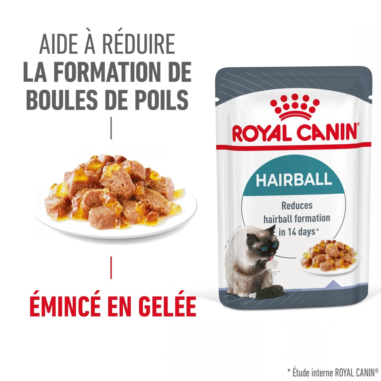 ROYAL CANIN Hairball Care en Gelée – Pâtée pour chat