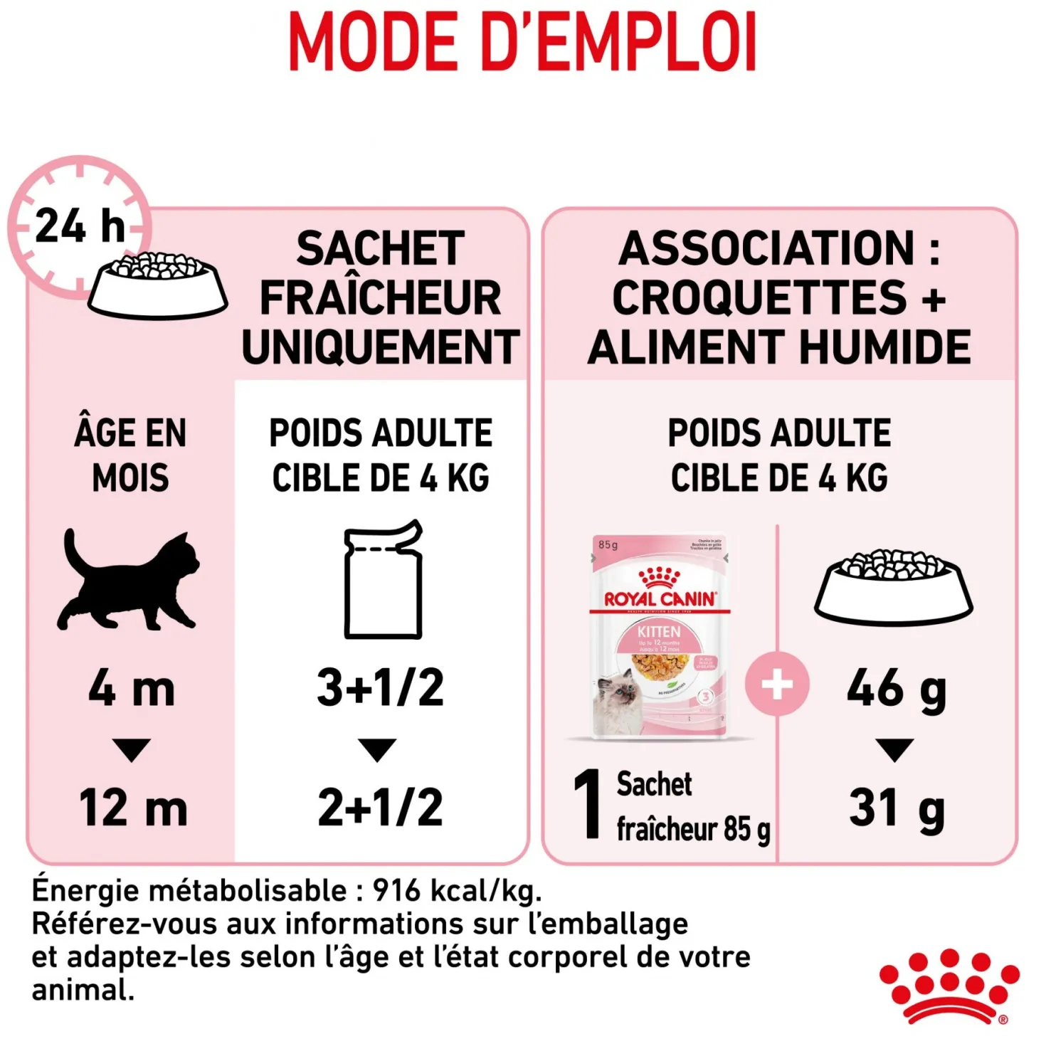 Royal Canin Kitten en Gelée - Pâtée pour chaton