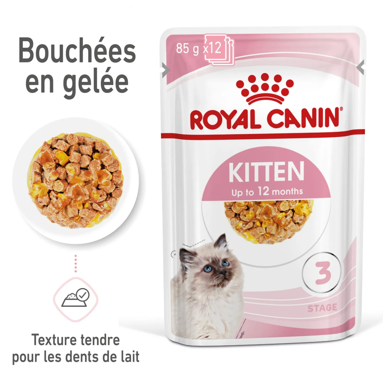 Royal Canin Kitten en Gelée - Pâtée pour chaton