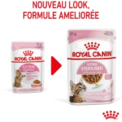 Royal Canin Kitten Sterilised gelée et sauce - pâtée chaton