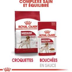 ROYAL CANIN Medium Adult en Sauce - Pâtée pour chien