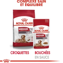 Royal Canin Medium Ageing 10+ en sauce - pâtée chien