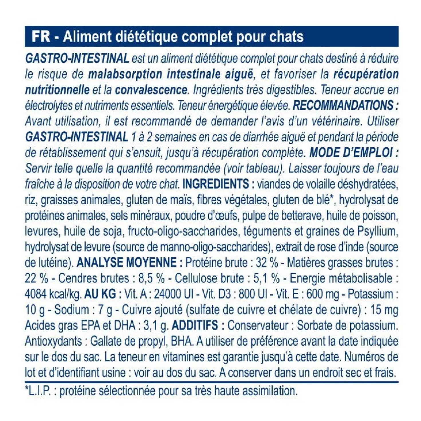 Royal Canin Veterinary Gastrointestinal - croquettes chat