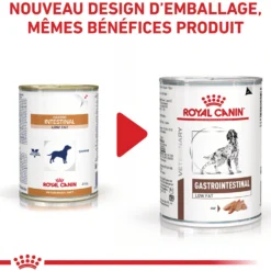 Royal Canin Veterinary Gastrointestinal Low Fat en mousse - pâtée chien