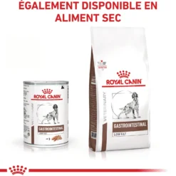 Royal Canin Veterinary Gastrointestinal Low Fat en mousse - pâtée chien
