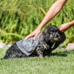 Serviette de séchage en microfibre chien, chat