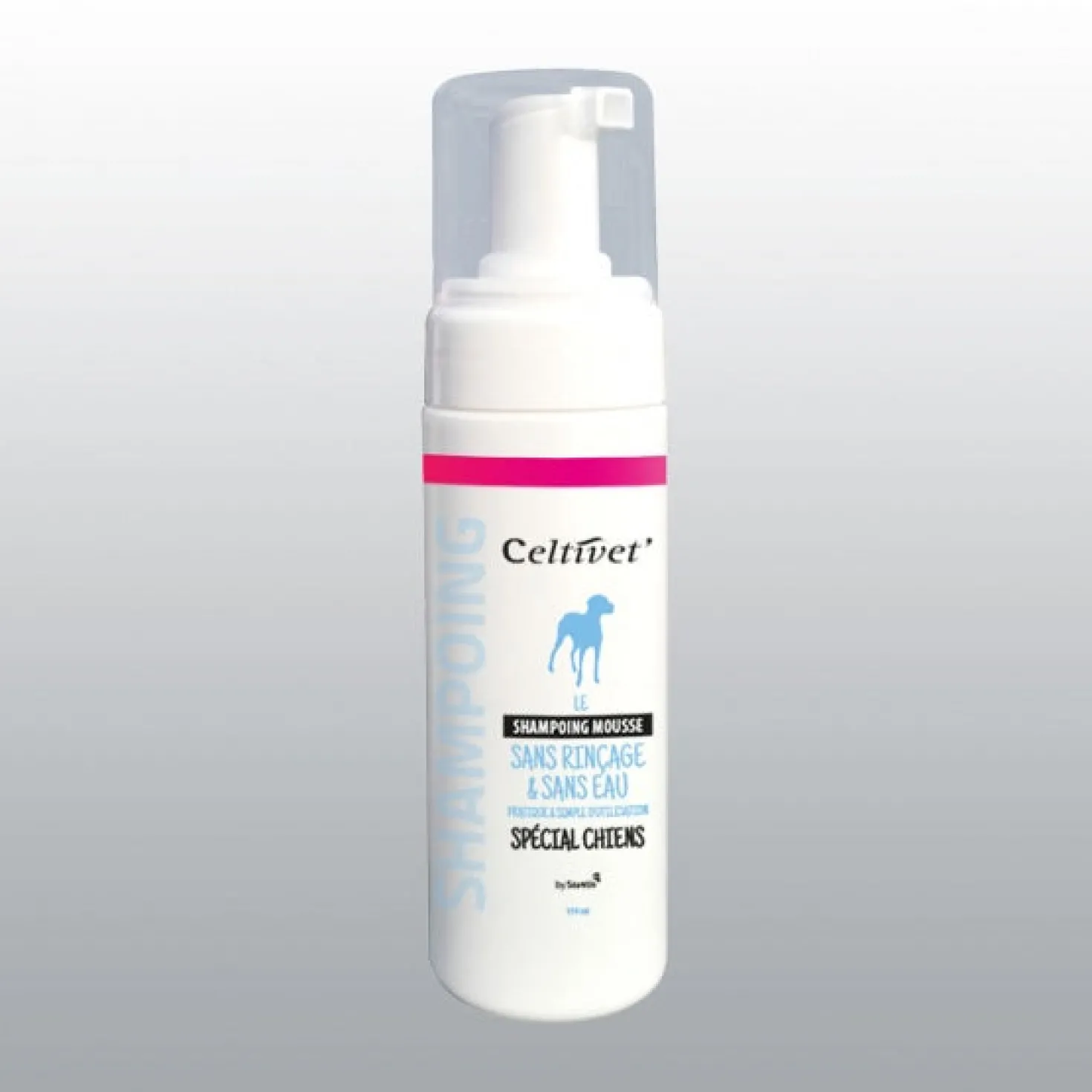 Shampoing sec mousse chien