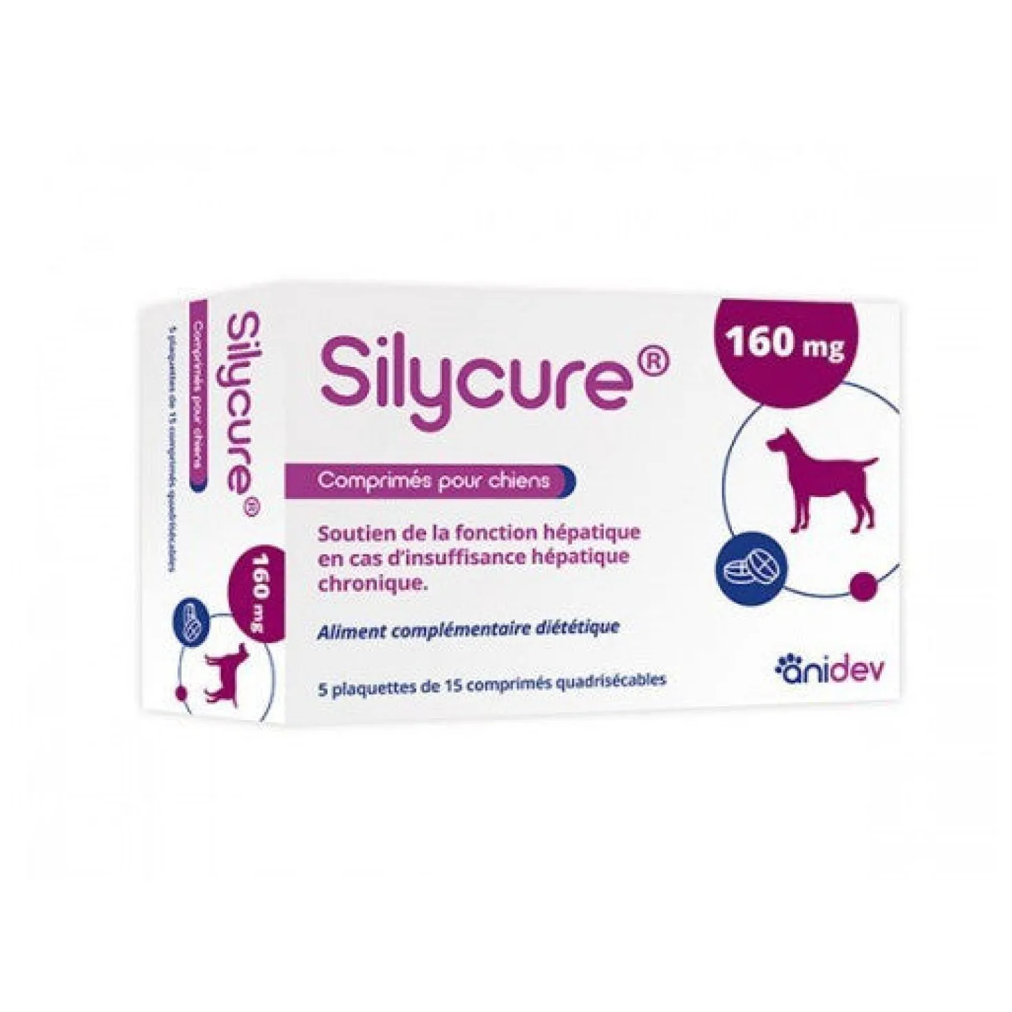 Silycure soutien du foie chien