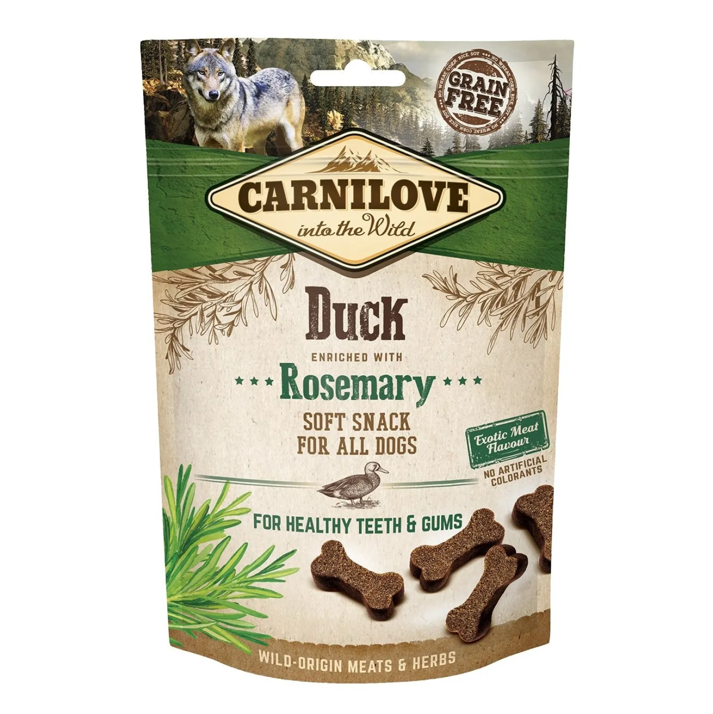 Soft Snack canard et romarin chien