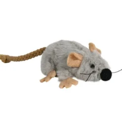 Souris en peluche fourrée d'herbe à chat