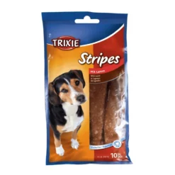 Stripes à l'agneau chien