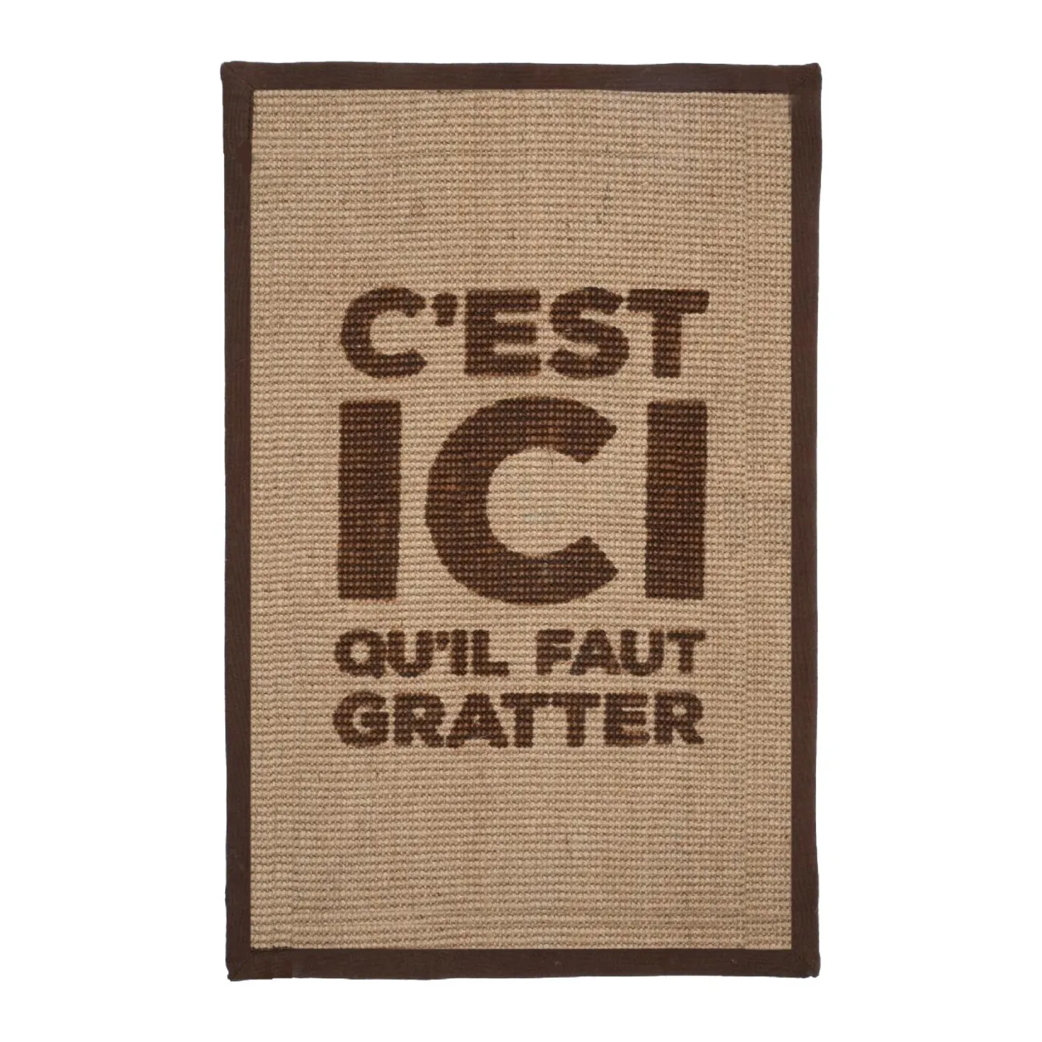 Tapis à griffer Here Rectangle – Marron