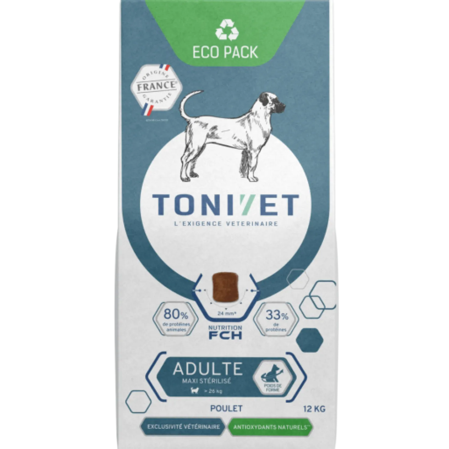 TONIVET Adulte Maxi Stérilisé croquette pour chien