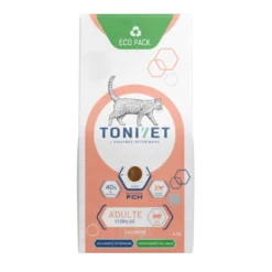 Tonivet Adulte Stérilisé Saumon Croquette Pour Chat