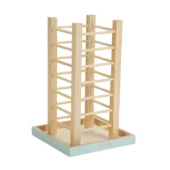 Tour râtelier beige & bleu Denga lapin, rongeur