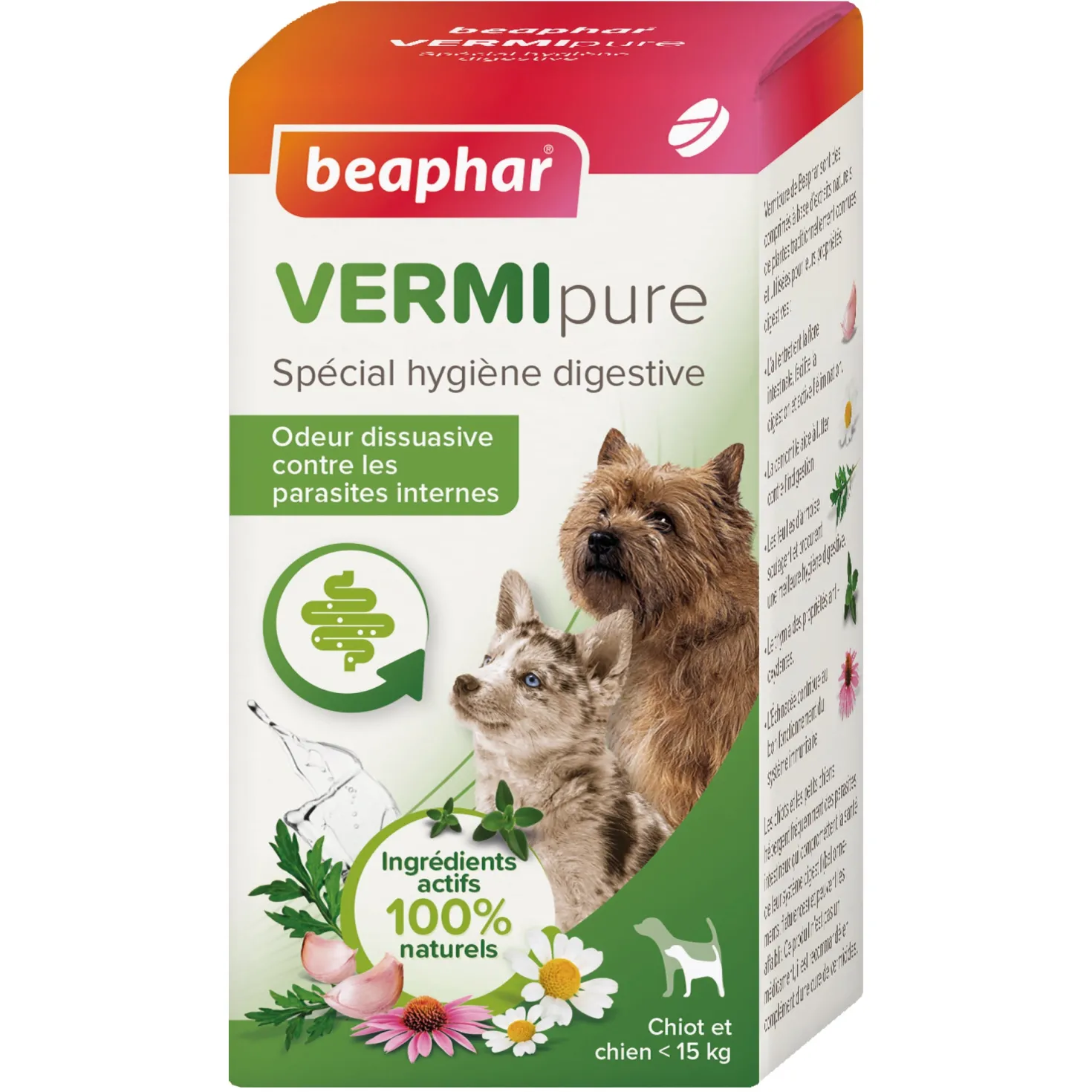 Vermipure comprimés Purge chiot, petit chien