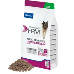 Veterinary HPM Adult Sensitive Large & Medium Dog - croquettes chien