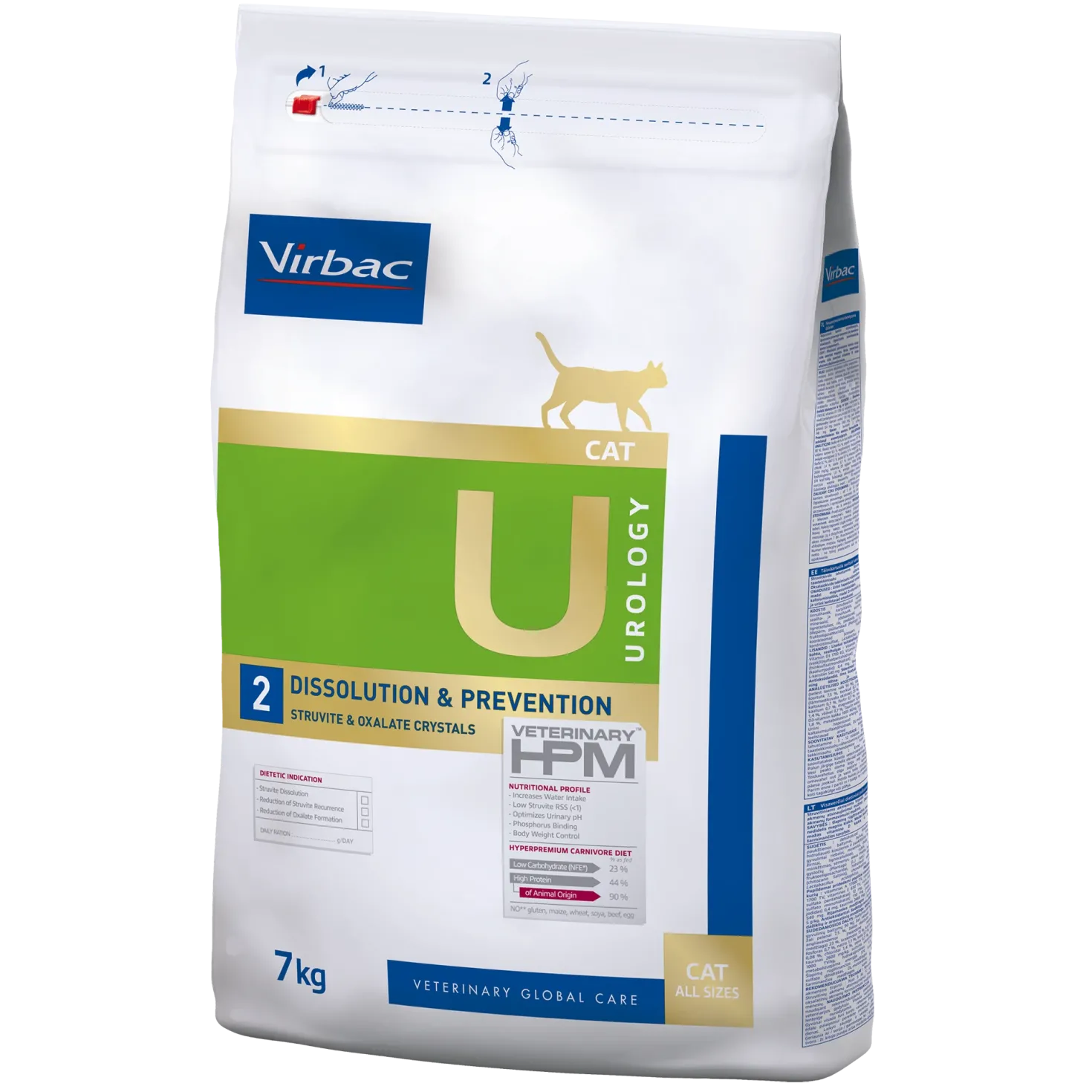 Virbac Veterinary HPM Diététique Urology Dissolution & Prevention - croquettes chat