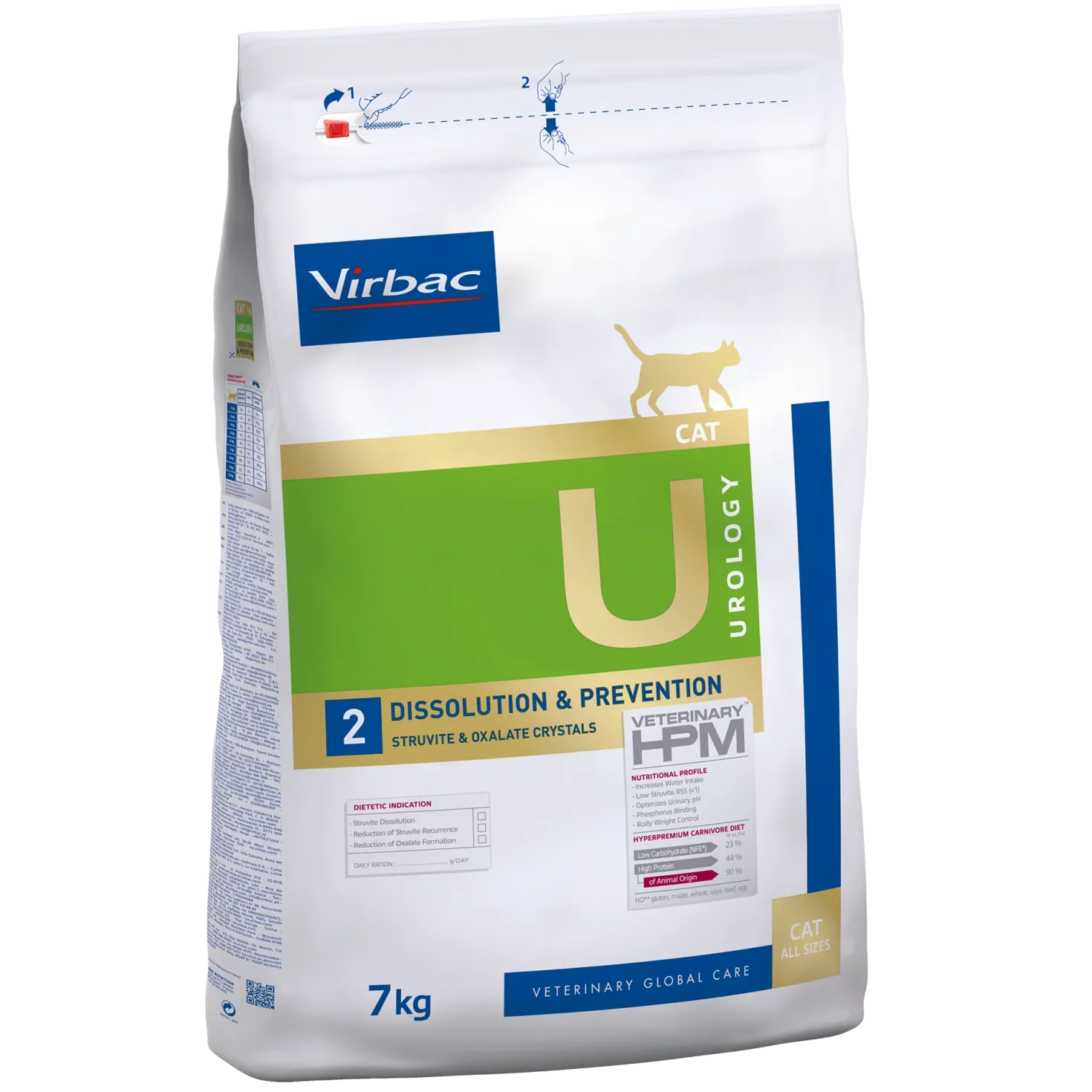 Virbac Veterinary HPM Diététique Urology Dissolution & Prevention - croquettes chat