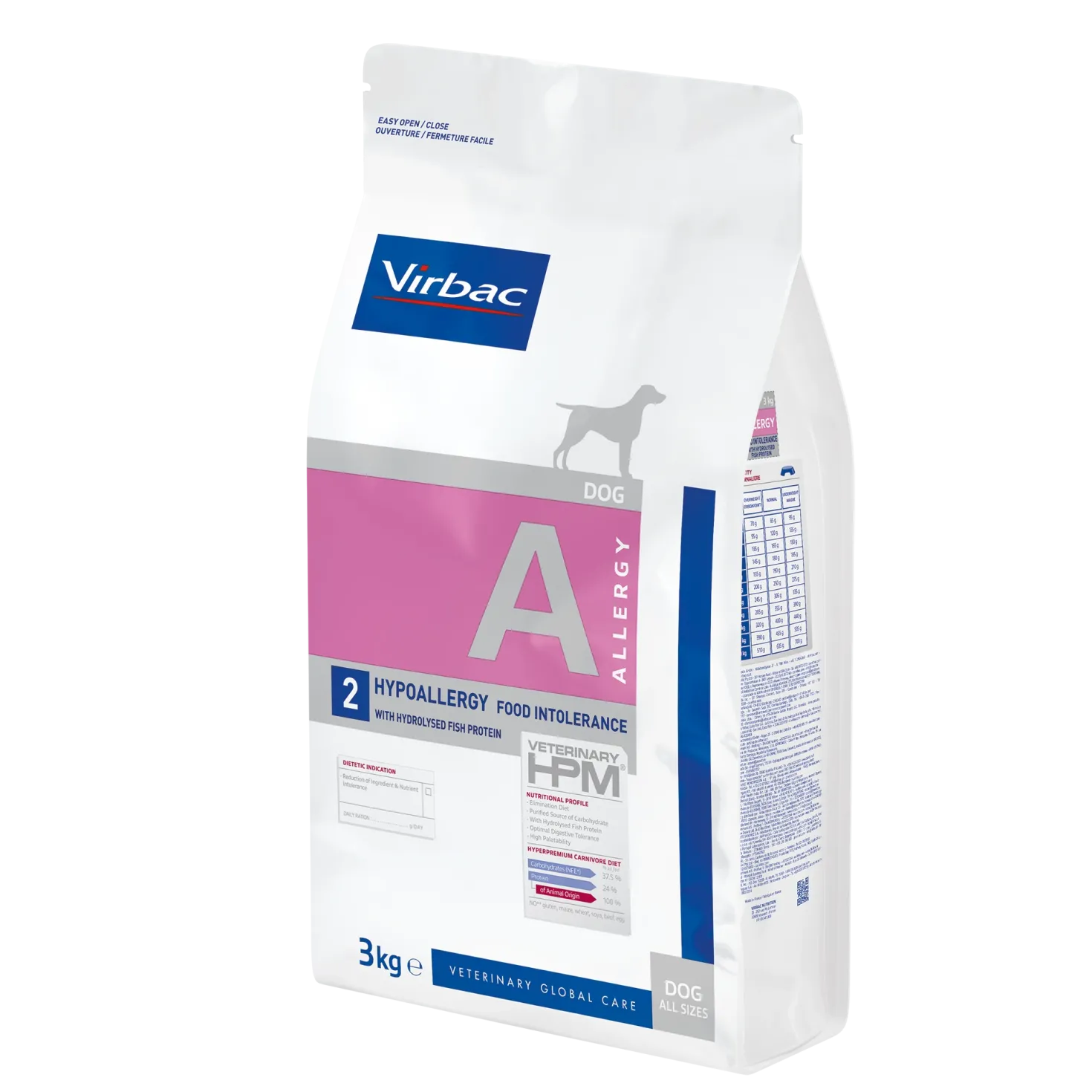 Virbac Veterinary HPM Diététique Hypoallergy Food Intolerance - croquettes chien