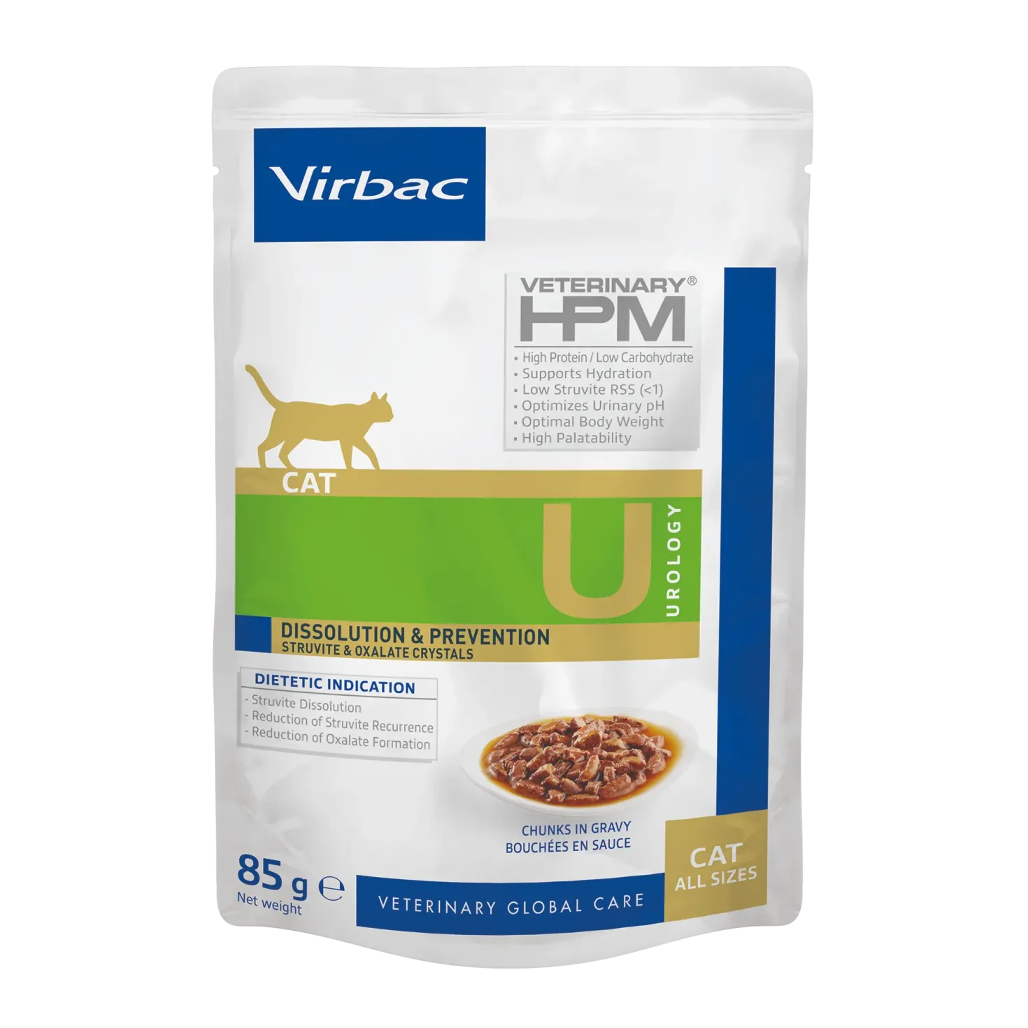 Virbac Veterinary HPM Diététique Urology Dissolution & Prévention sachets - pâtée chat