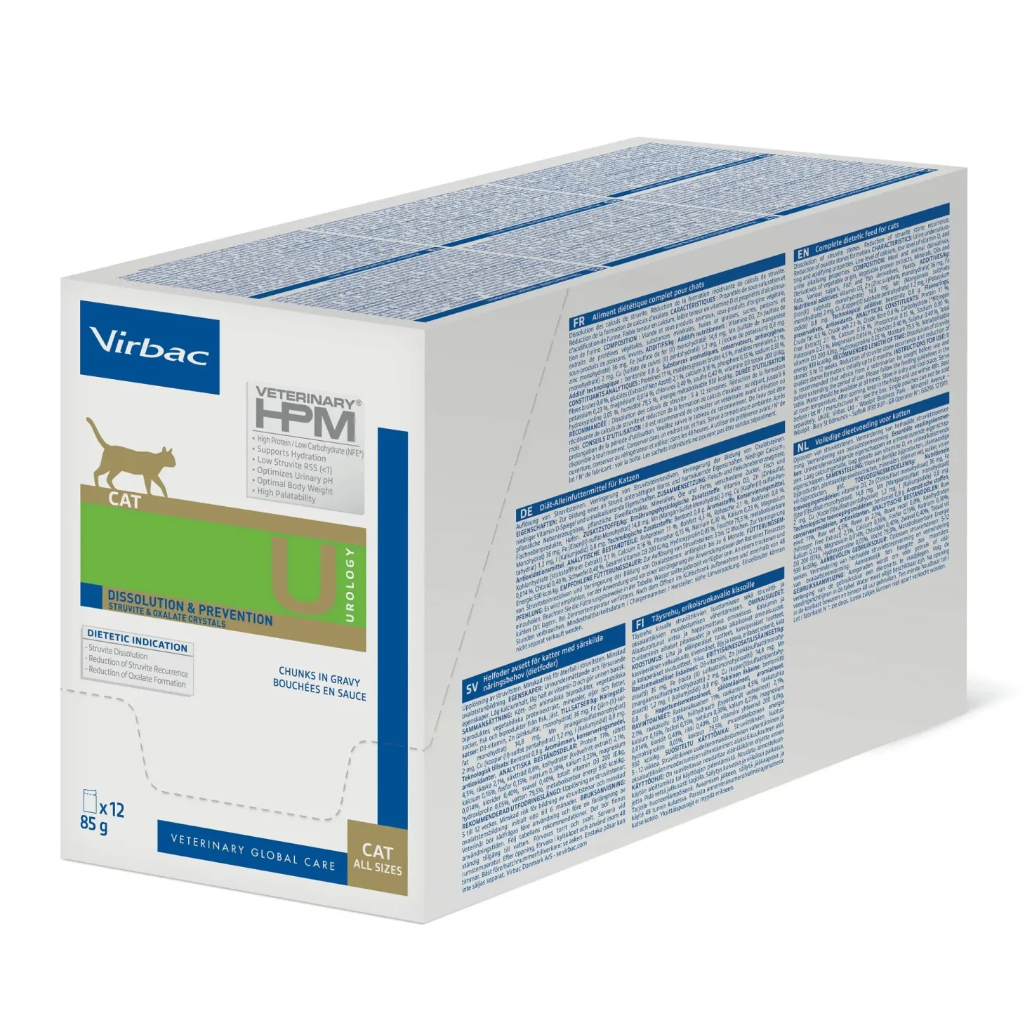 Virbac Veterinary HPM Diététique Urology Dissolution & Prévention sachets - pâtée chat