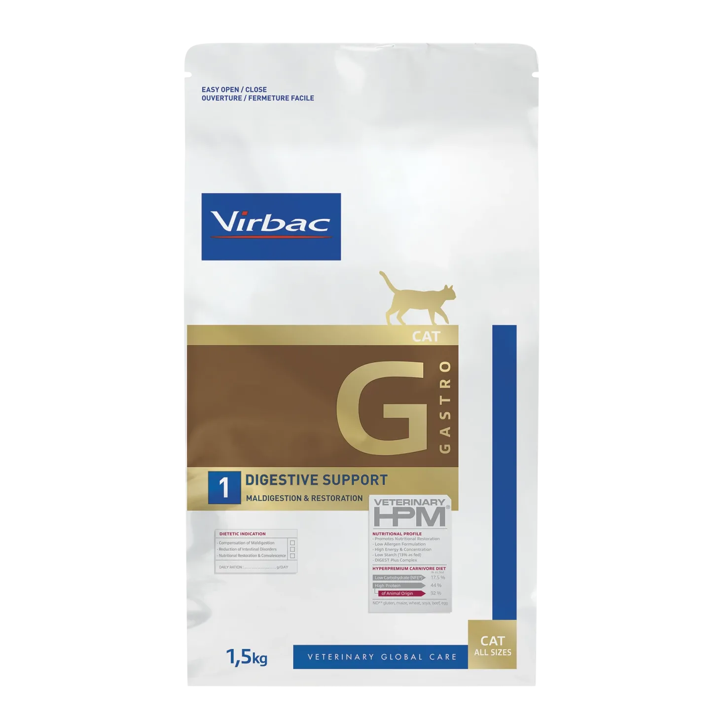 Virbac Veterinary HPM Diététique Gastro Digestive Support - croquettes chat