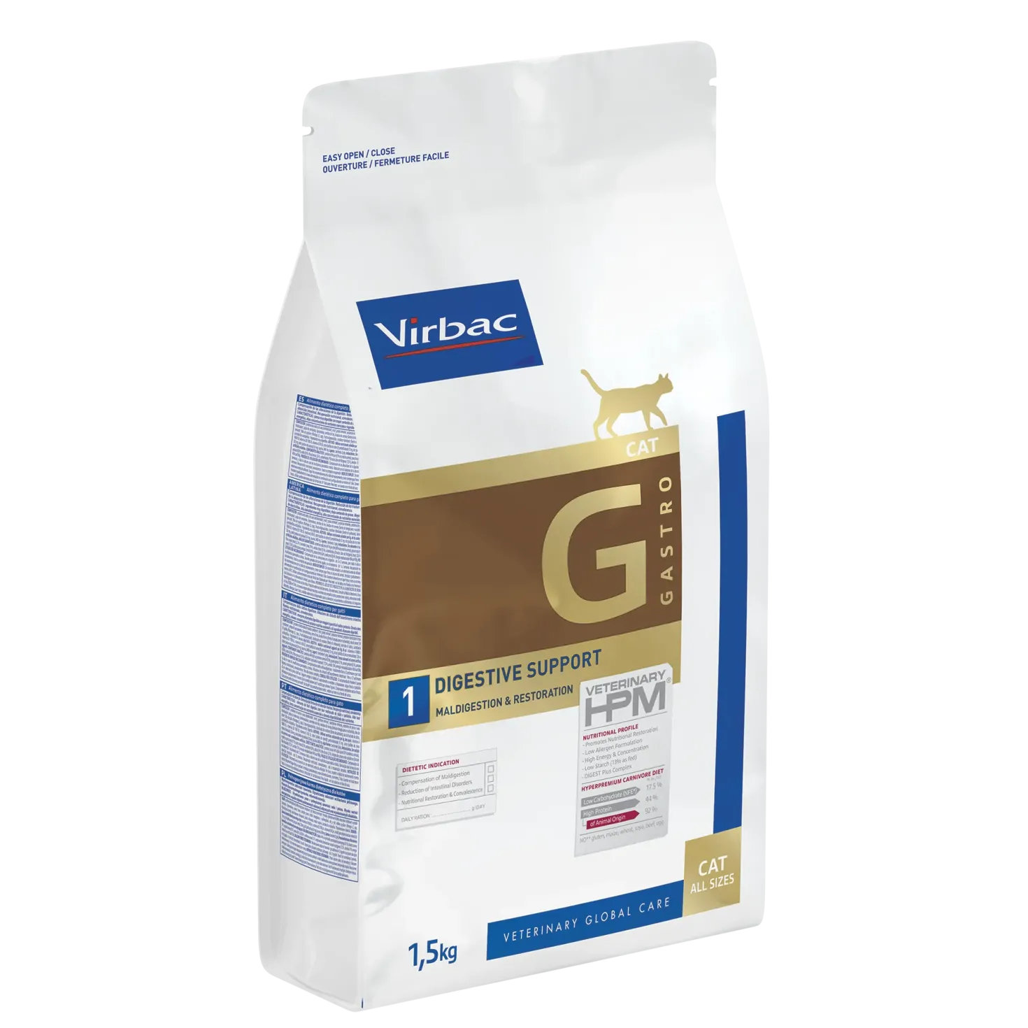 Virbac Veterinary HPM Diététique Gastro Digestive Support - croquettes chat