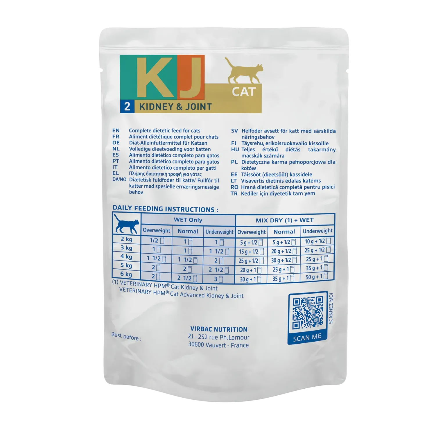 Virbac Veterinary HPM Diététique Kidney Joint mousse - pâtée chat