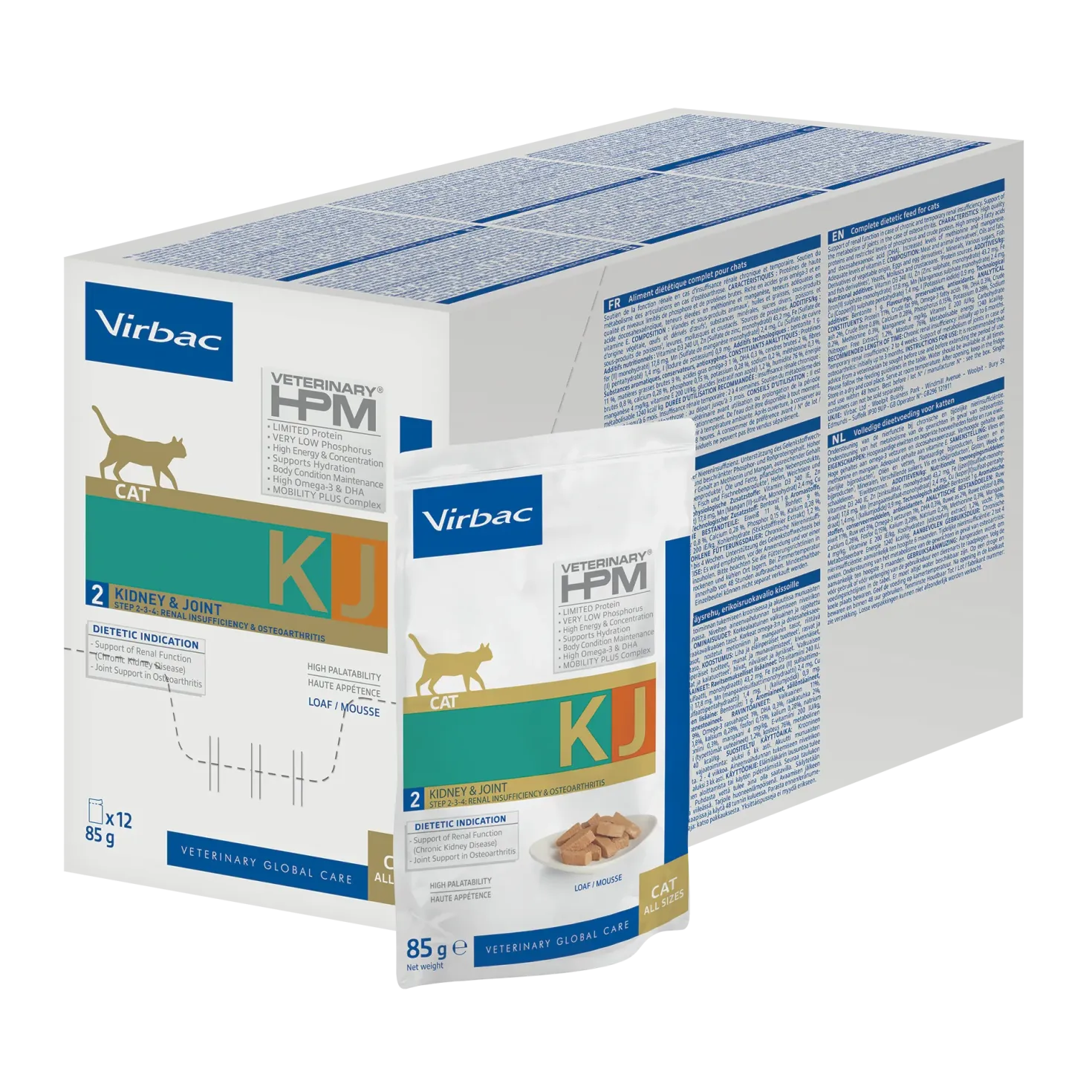 Virbac Veterinary HPM Diététique Kidney Joint mousse - pâtée chat