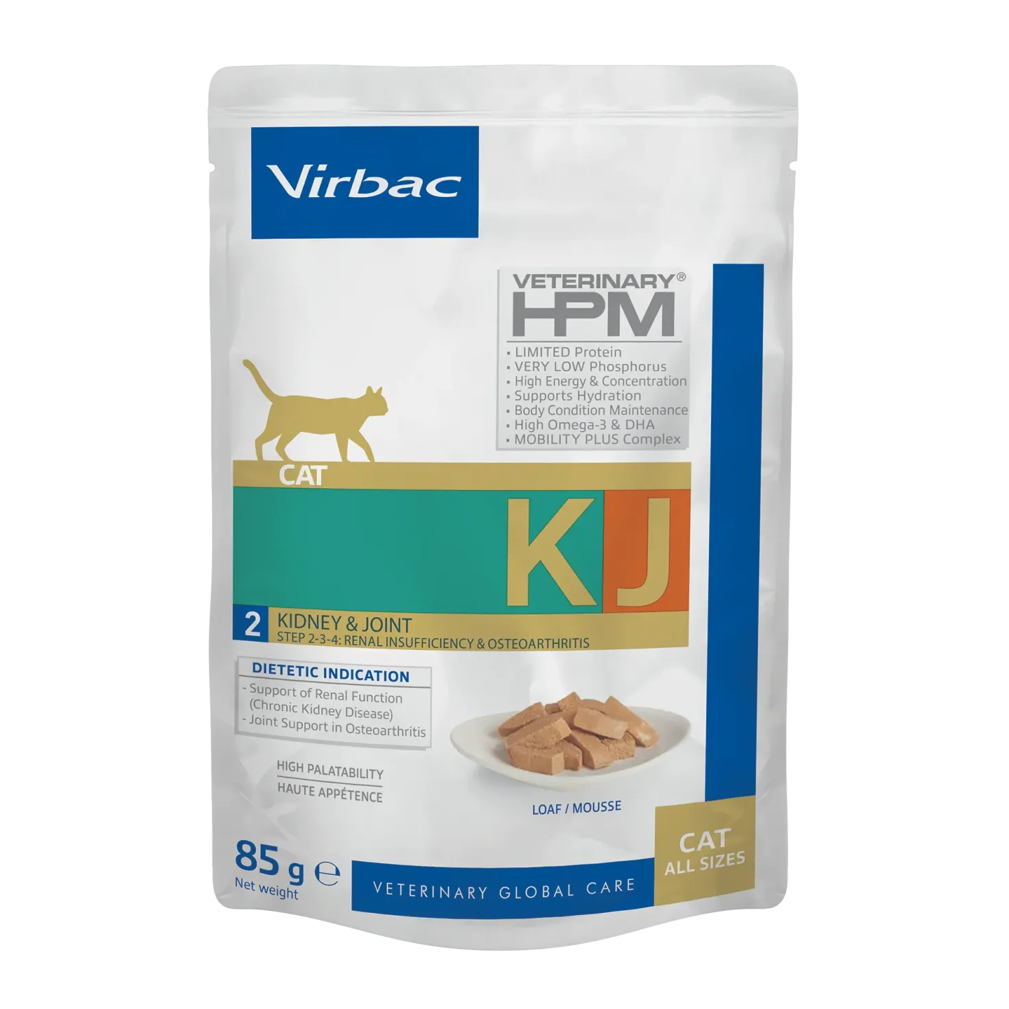 Virbac Veterinary HPM Diététique Early Kidney Joint sachet repas - pâtée chat