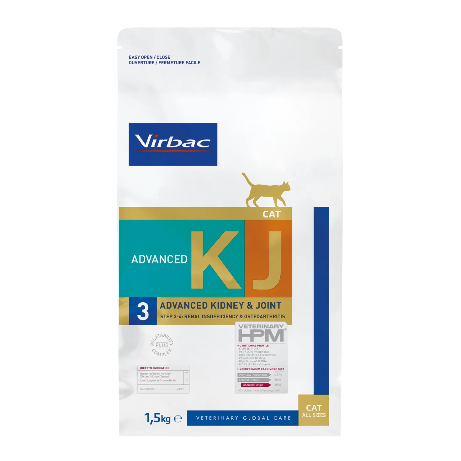 Virbac Veterinary HPM Diététique Advanced Kidney Joint - croquettes chat