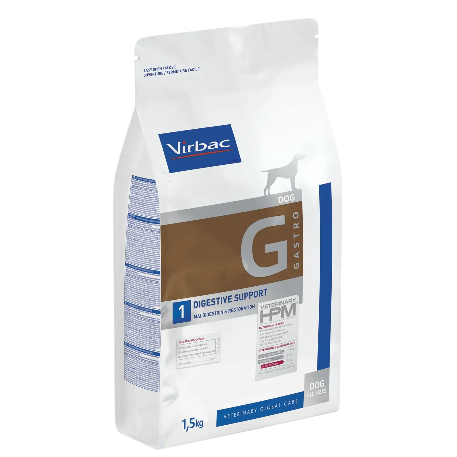 Virbac Veterinary HPM Diététique Gastro Digestive Support - croquettes chien
