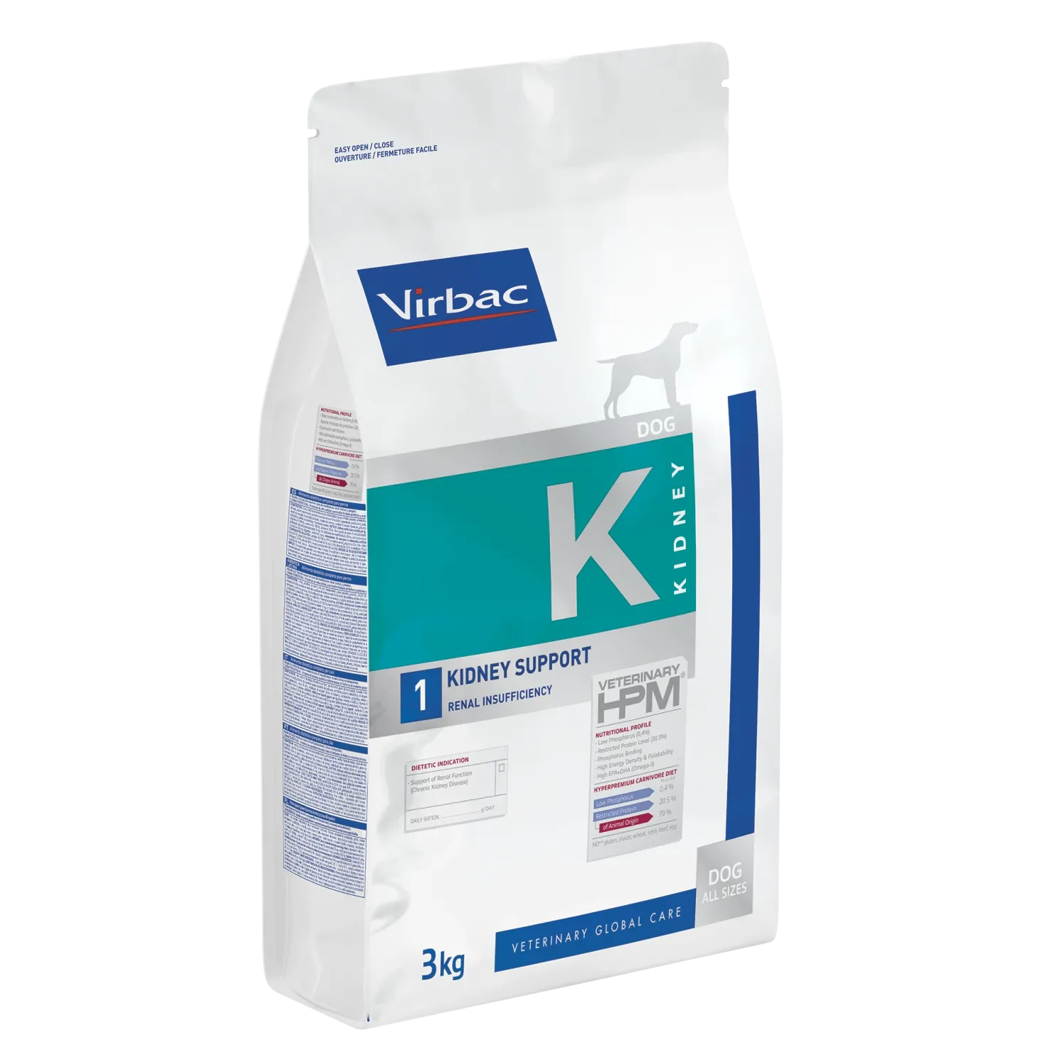 Virbac Veterinary HPM Diététique Kidney Support - croquettes chien