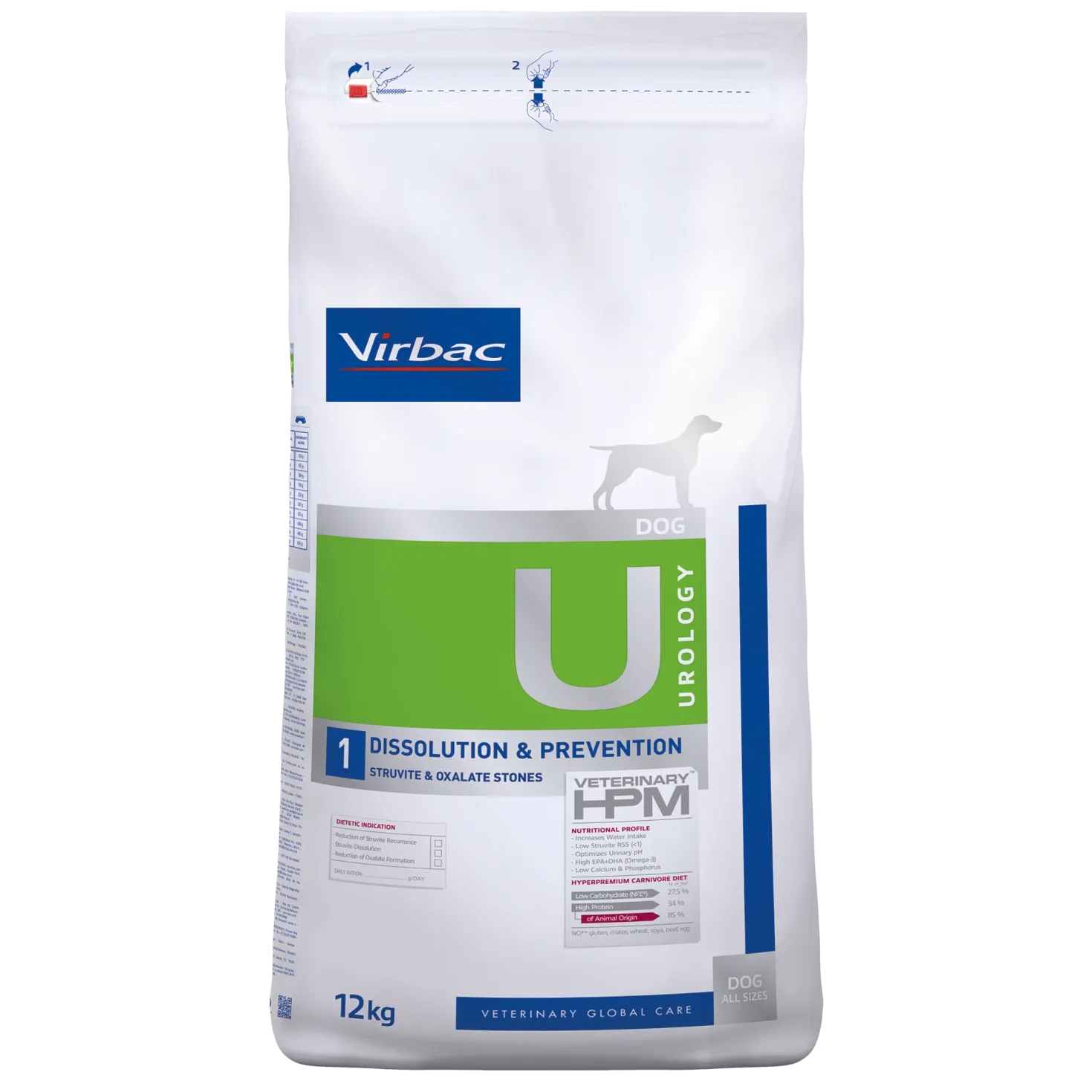 Virbac Veterinary HPM Diététique Urology Dissolution & Prevention - croquettes chien